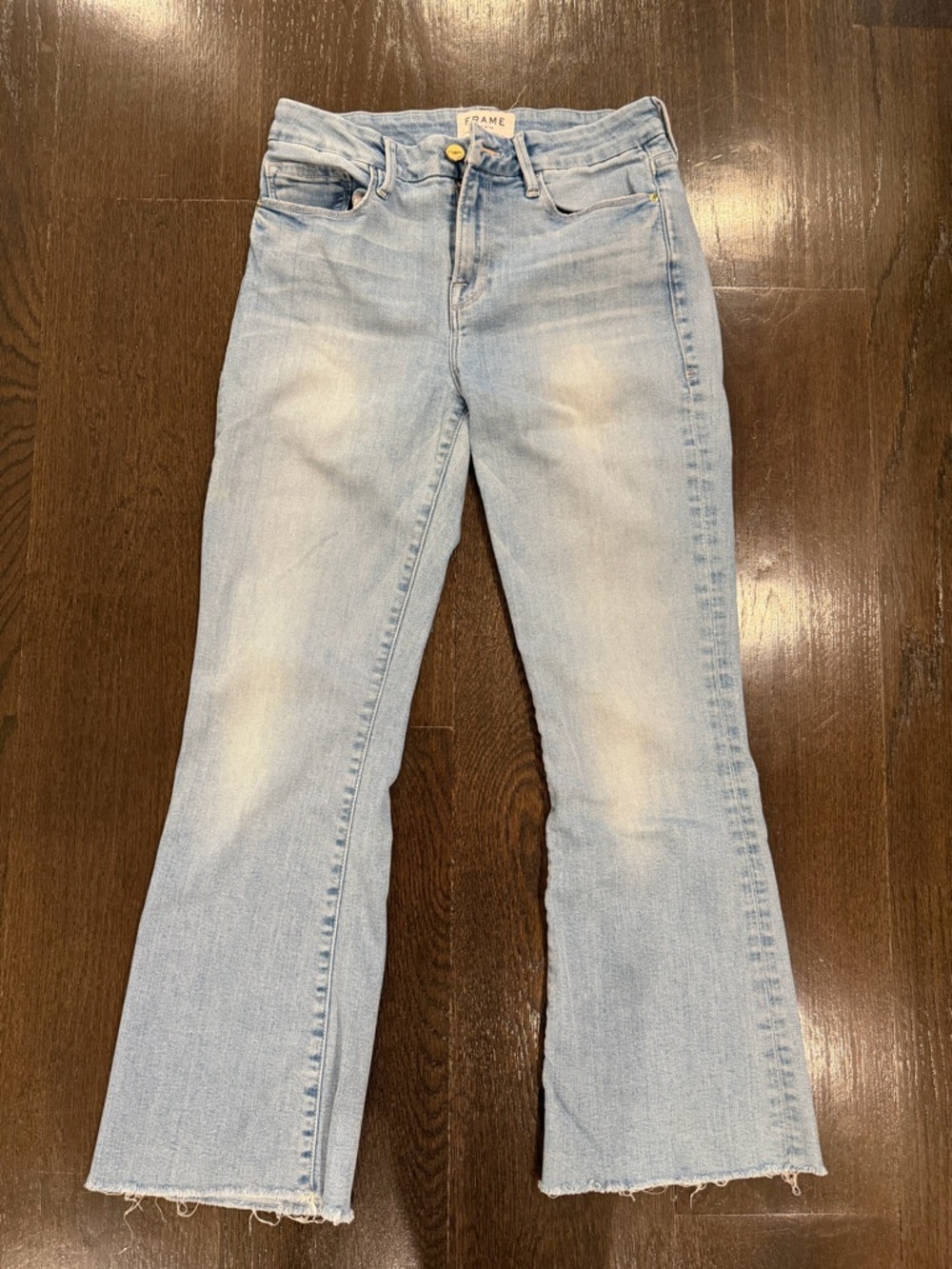 Frame Denim Light Blue Cropped Flare Boot Cut Women’s Jeans Size 26